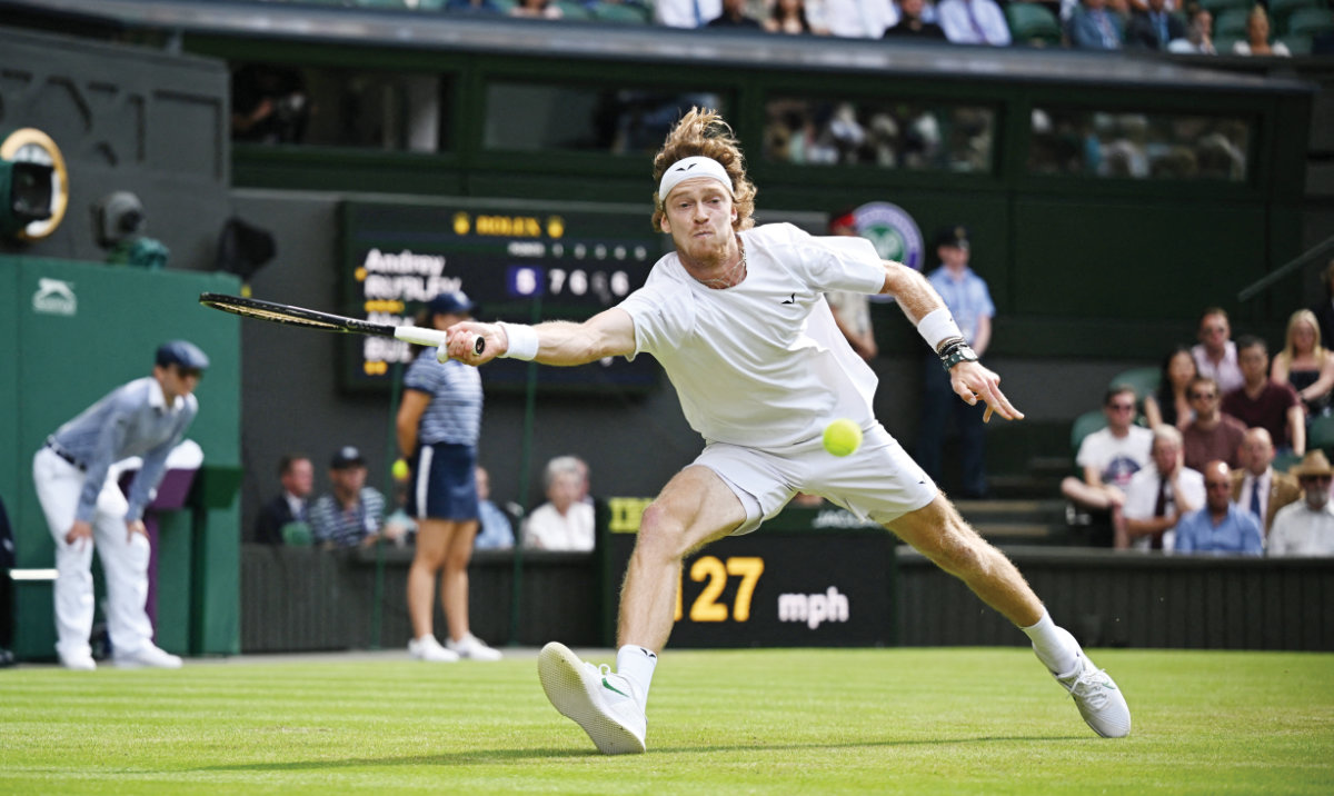 Andrey Rublev appeared to be on the cusp of victory when he carved out two match points in the 10th game of the fourth set. (AP)