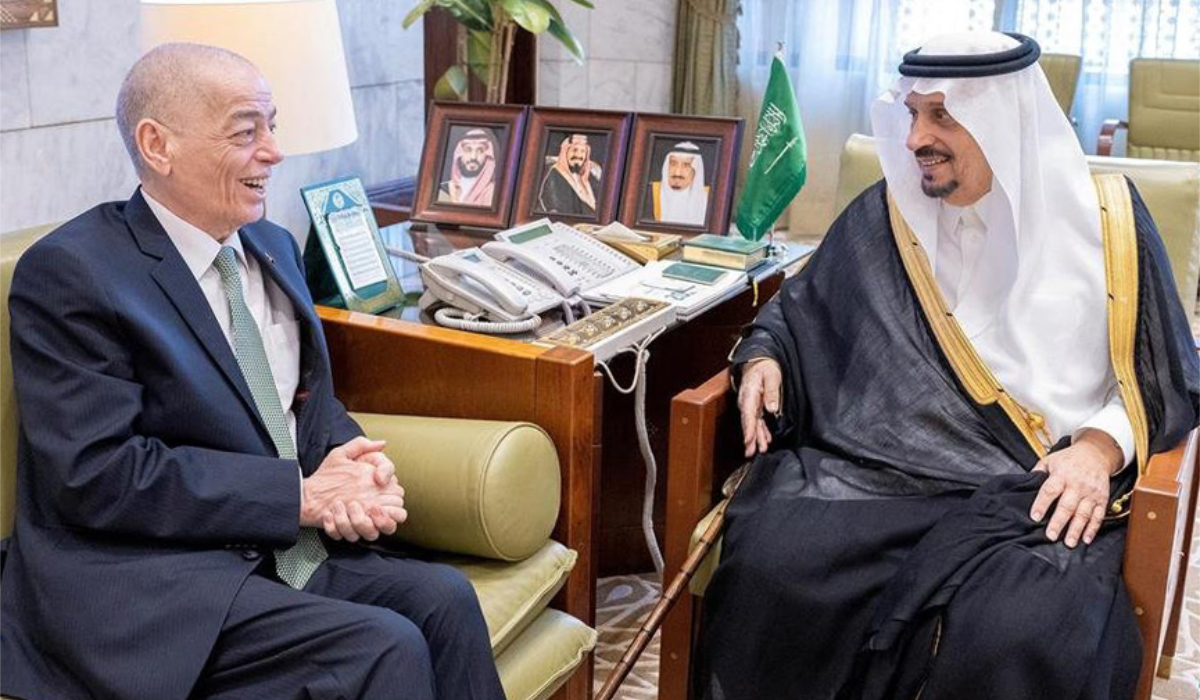 Prince Faisal bin Bandar holds talks with Ali Al-Kayed in Riyadh. (Supplied)