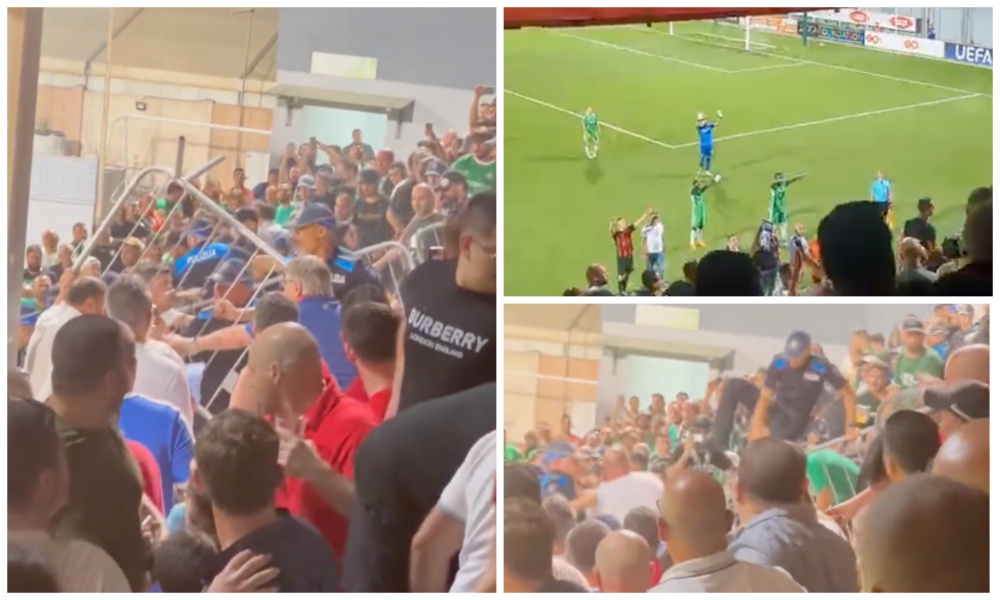Israeli team’s Champions League qualifier halted amid fan violence and pro-Palestinian chants