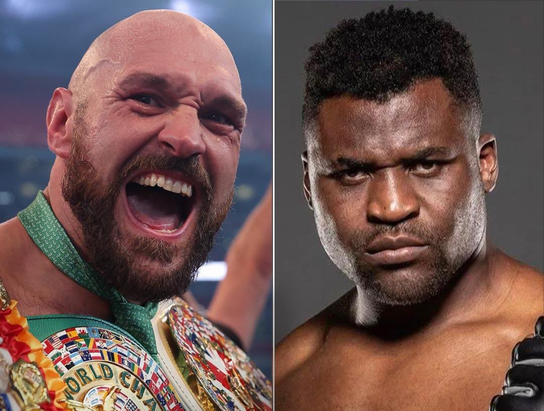 Tyson Fury vs. Francis Ngannou. (Twitter Photo)