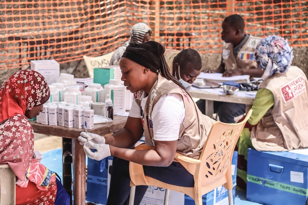 Although still campaigning for civilian-led rule, Sudan’s pro-democracy movement has shifted its focus to providing humanitarian relief and voluntary medical services amid the conflict. (AFP)