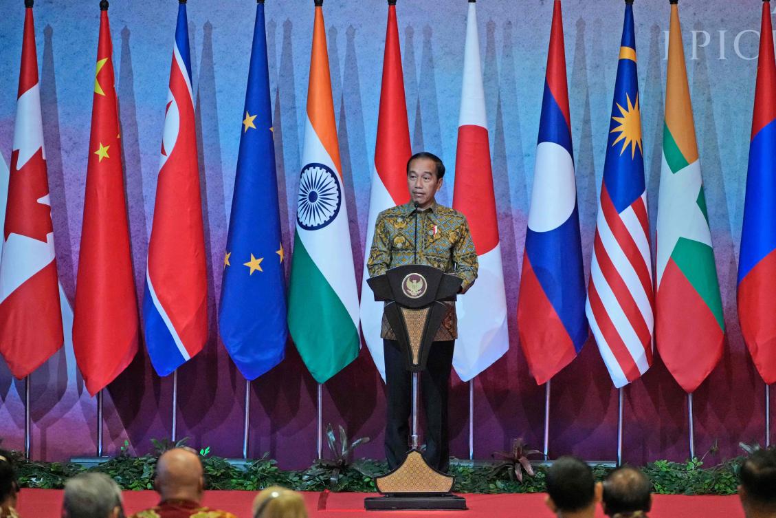 Indonesian president Joko Widodo said that ‘ASEAN cannot be a competition, it can’t be a proxy of any country, and international law should be respected consistently.’ (AFP)