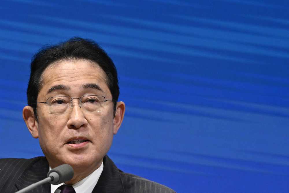 Japanese Prime Minister Fumio Kishida is expected to attend the Saudi-Japanese roundtable meeting in Jeddah. (AFP)