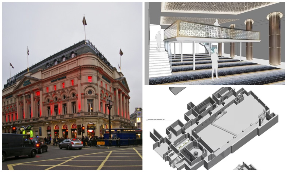 The mosque will be located inside the Trocadero, between Piccadilly Circus and Soho. (Aziz Foundation/Christine Matthews/Trocadero Centre, London W1)