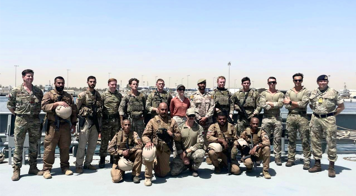 Kuwait's naval forces and the UK’s Royal Marines. (KUNA)