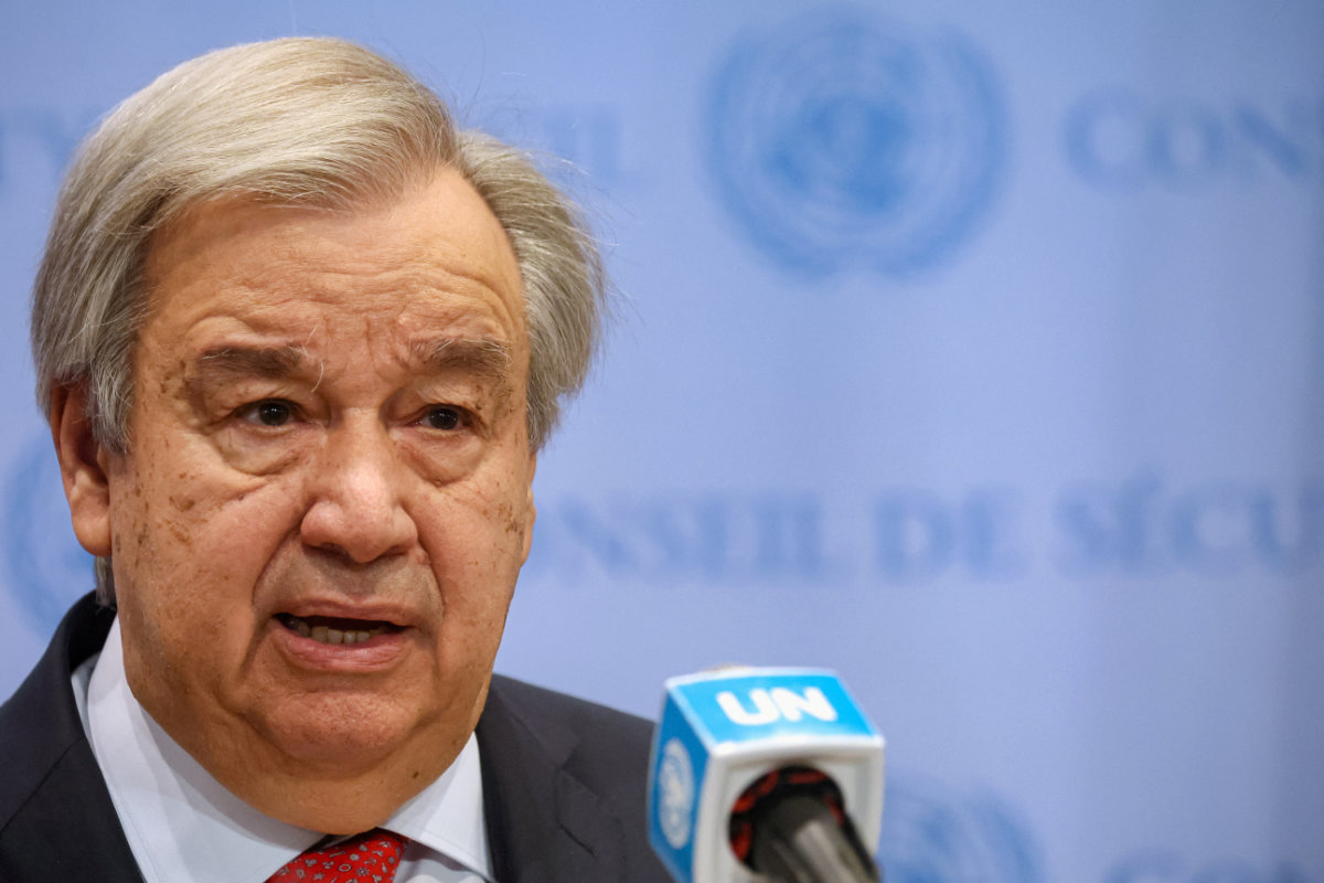 “The time to act is not when the divisions and fractures have engulfed us. The time to act is now,” says UN chief Antonio Guterres. (Reuters)