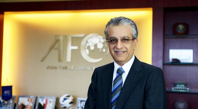 The Asian Football Confederation president Sheikh Salman bin Ebrahim Al-Khalifa of Bahrain. (AFC/File Photo)