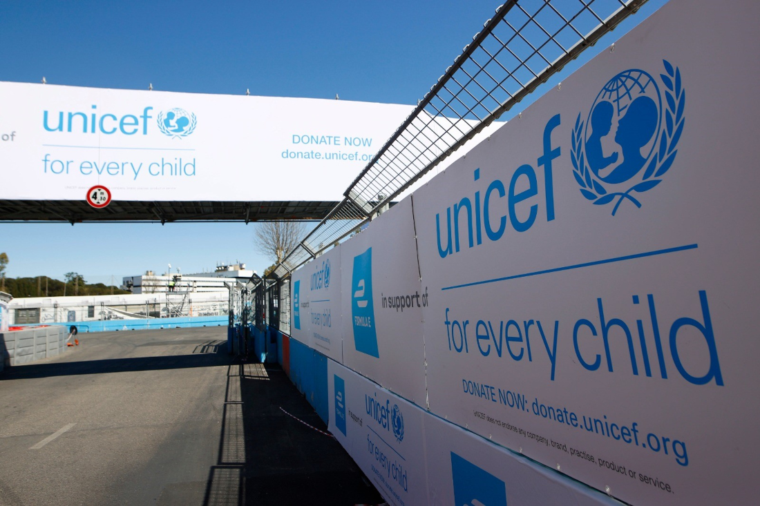 Partnership between Formula E and UNICEF has benefitted over 2.5 million young people around the world. (Supplied)