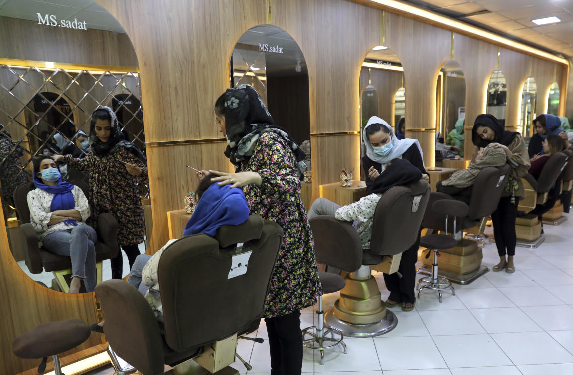The one-month dateline given to women beauty salons ban in Afghanistan ended Tuesday, July 25, 2023. Taliban say that beauty salons must stop their activities otherwise their licenses will be canceled. (AP/File)