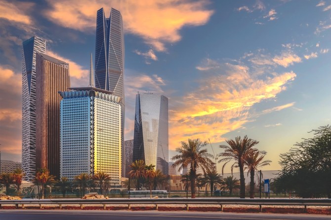 Sunset over King Abdullah Financial District, in Riyadh (Shutterstock/File Photo)