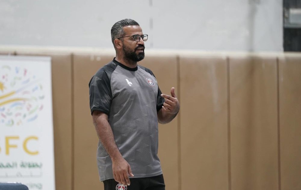 Coach of Al-Adalah Club’s fencing team Captain Ali Ibrahim Al-Obaid. (Asharq Al-Awsat)
