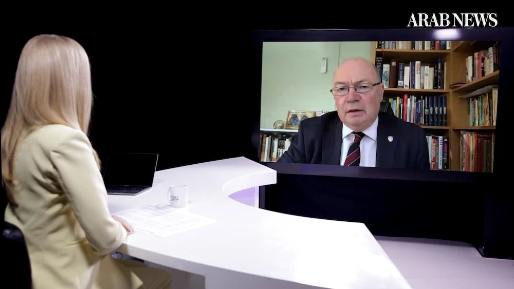 Alistair Burt, a former UK MP and two-time minister of state, speaks to Katie Jensen, host of Frankly Speaking. (AN Photo)