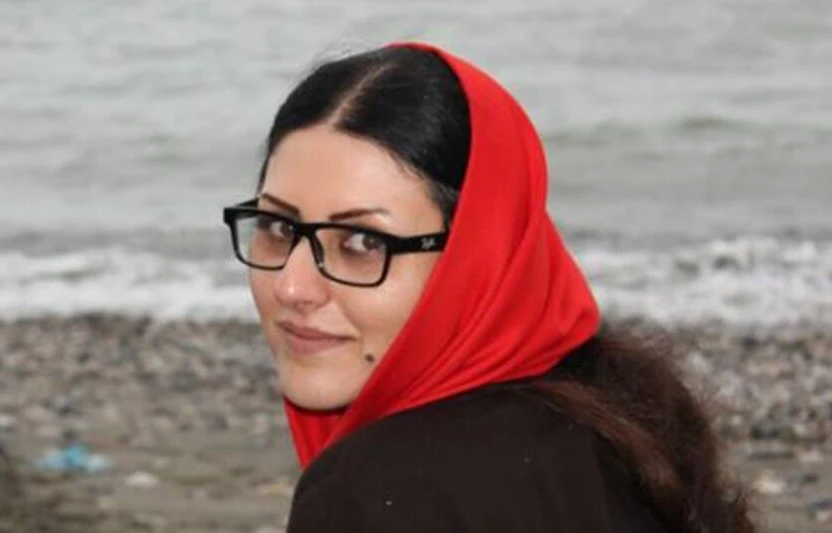 Golrokh Iraee was among hundreds of activists arrested during Iran's crackdown on the protest movement last year. (Twitter photo)