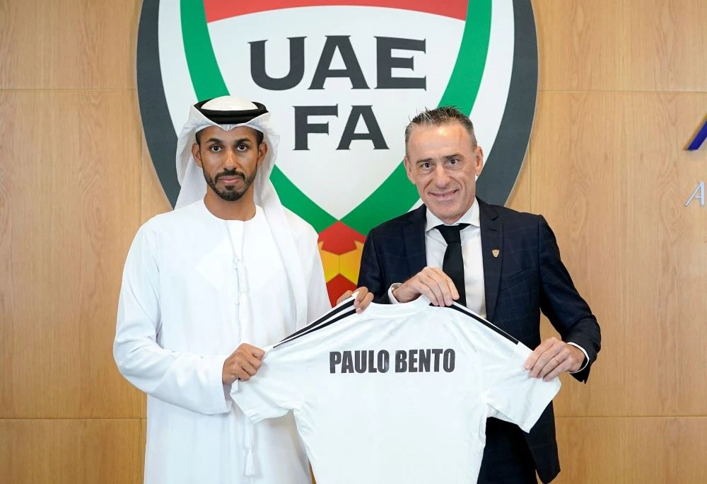 Paulo Bento was confirmed as the new UAE coach on Sunday night. (Twitter/@uaefa_ae)