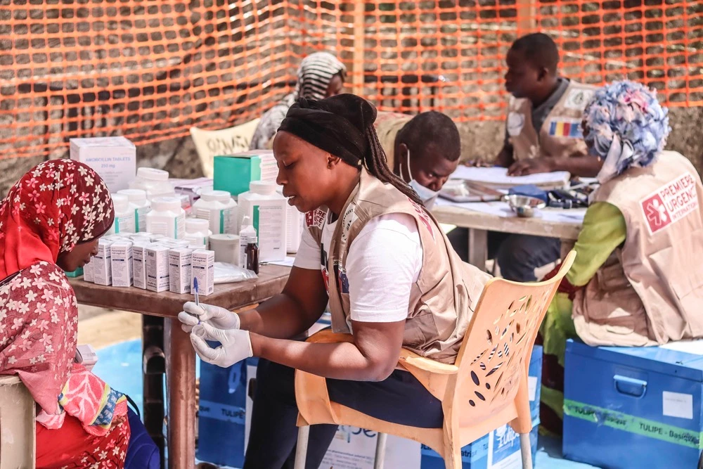 Although still campaigning for civilian-led rule, Sudan’s pro-democracy movement has shifted its focus to providing humanitarian relief and voluntary medical services amid the conflict. (AFP)