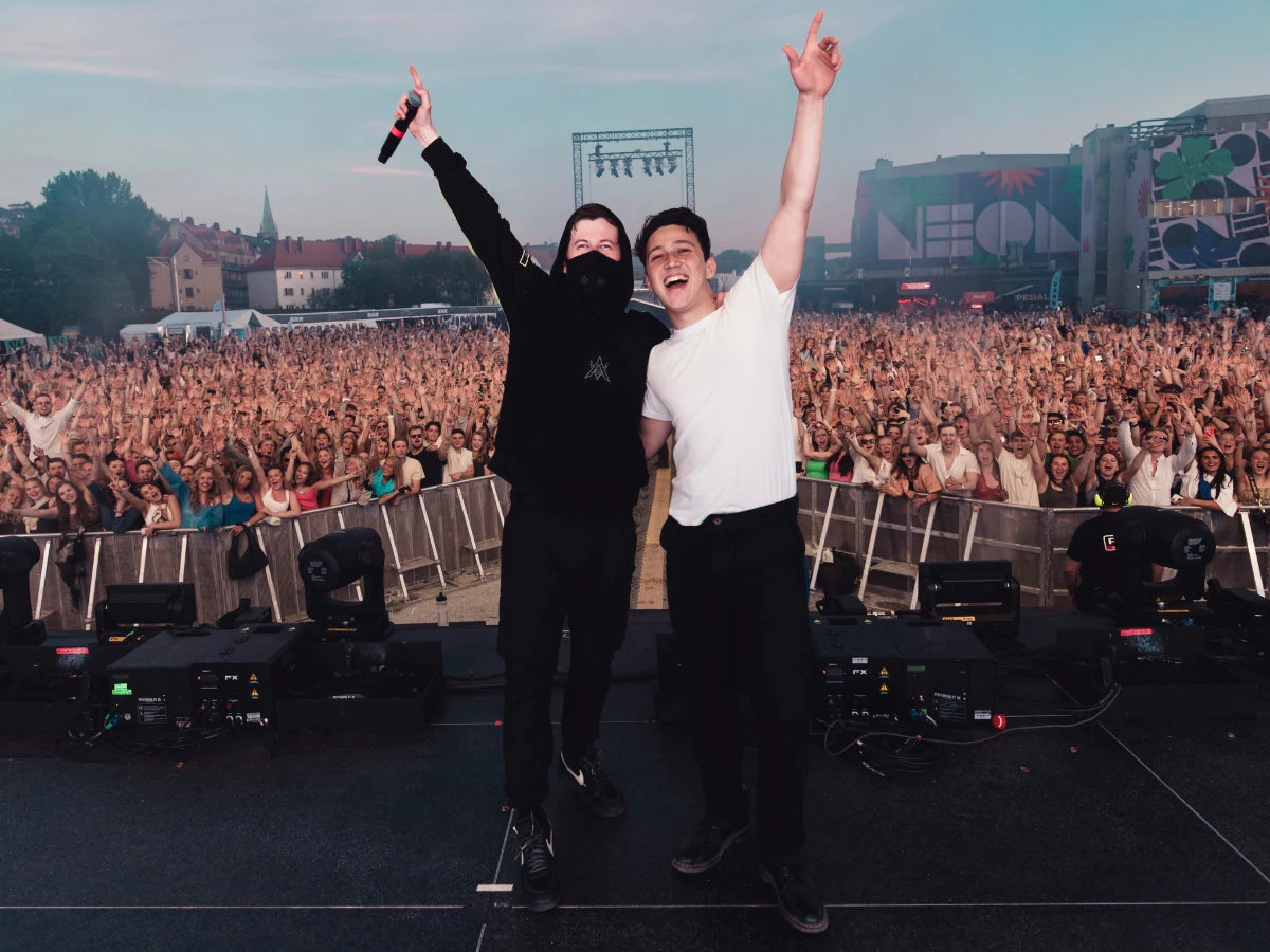 Alan Walker and Zak Abel. (Handout photo/Frederik Winge)