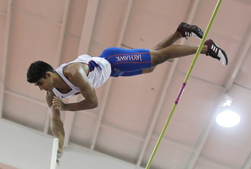 Saudi pole vault star Hussain Al-Hizam is eyeing Olympic success in Paris next year. (Supplied)
