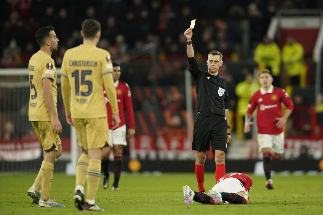 UEFA has fined Barcelona $560,000 and Manchester United must pay $336,000 for breaking Financial Fair Play rules. (AP/File)