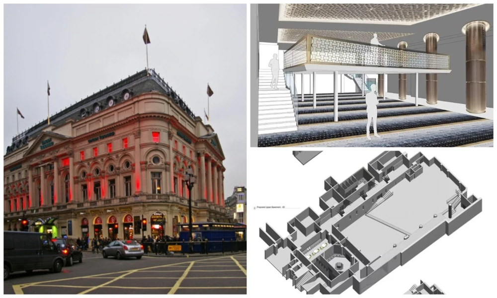 The mosque will be located inside the Trocadero, between Piccadilly Circus and Soho. (Aziz Foundation/Christine Matthews/Trocadero Centre, London W1)