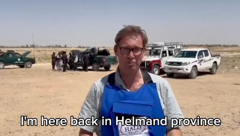 In a two-minute video posted on Twitter on Monday, MP Tobias Ellwood said the UK should “rethink and reengage” with the Taliban. (Screenshot/Twitter/@Tobias_Ellwood)