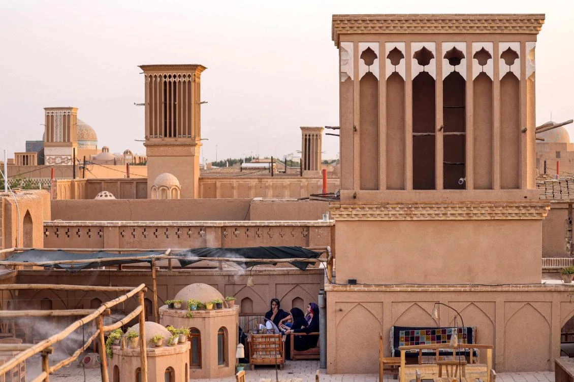 UNESCO listed Yazd, above, as a World Heritage Site in 2017, describing the city as a “living testimony to intelligent use of limited available resources in the desert for survival.” (AFP)
