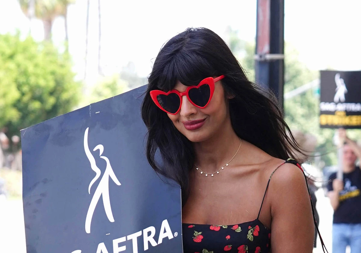 Actress Jameela Jamil joins Hollywood strikers