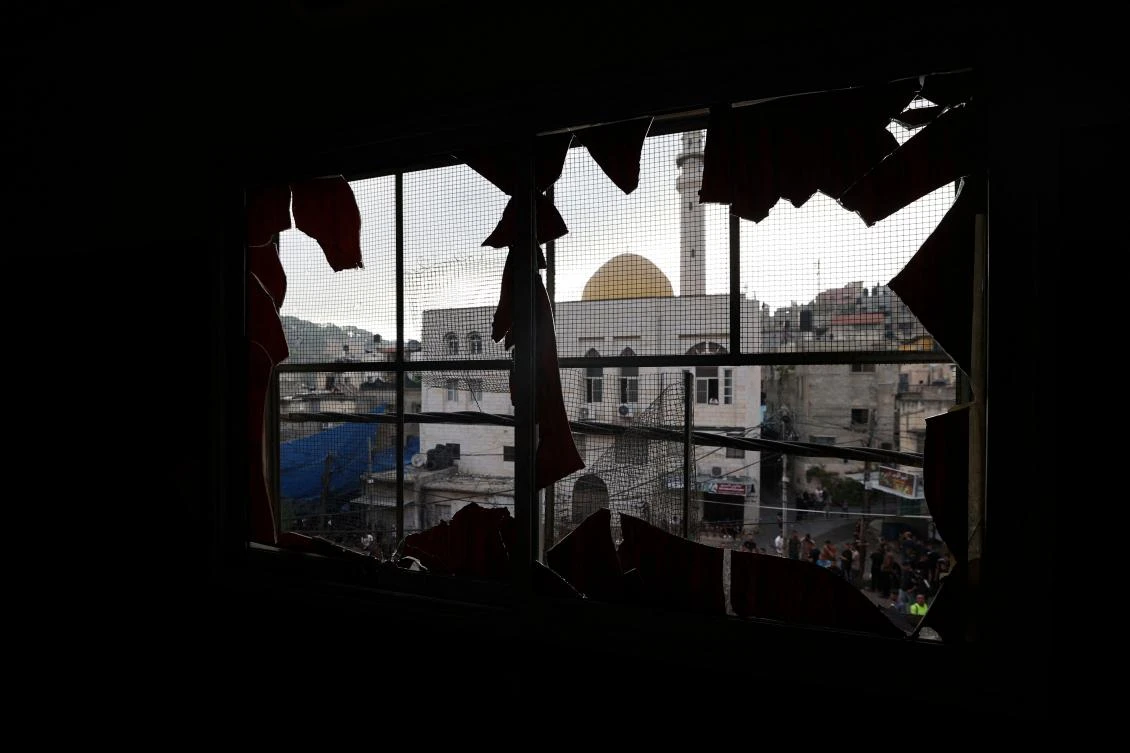 Palestine TV showed footage of a military vehicle blocking access to the area of the incident, including to an ambulance, as soldiers appeared to carry out an inspection. (AFP)