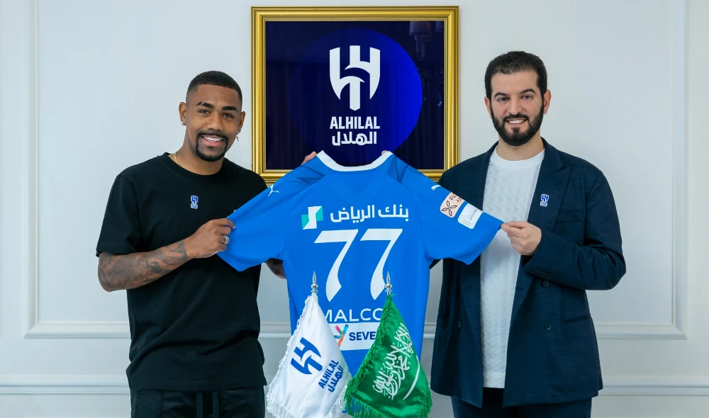 Malcom joins on a four-year deal. (Al-Hilal)
