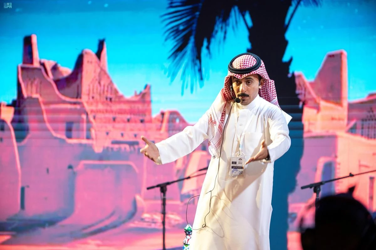 Saudi narrators at the 37th Jerash Festival in Jordan. (Petra)