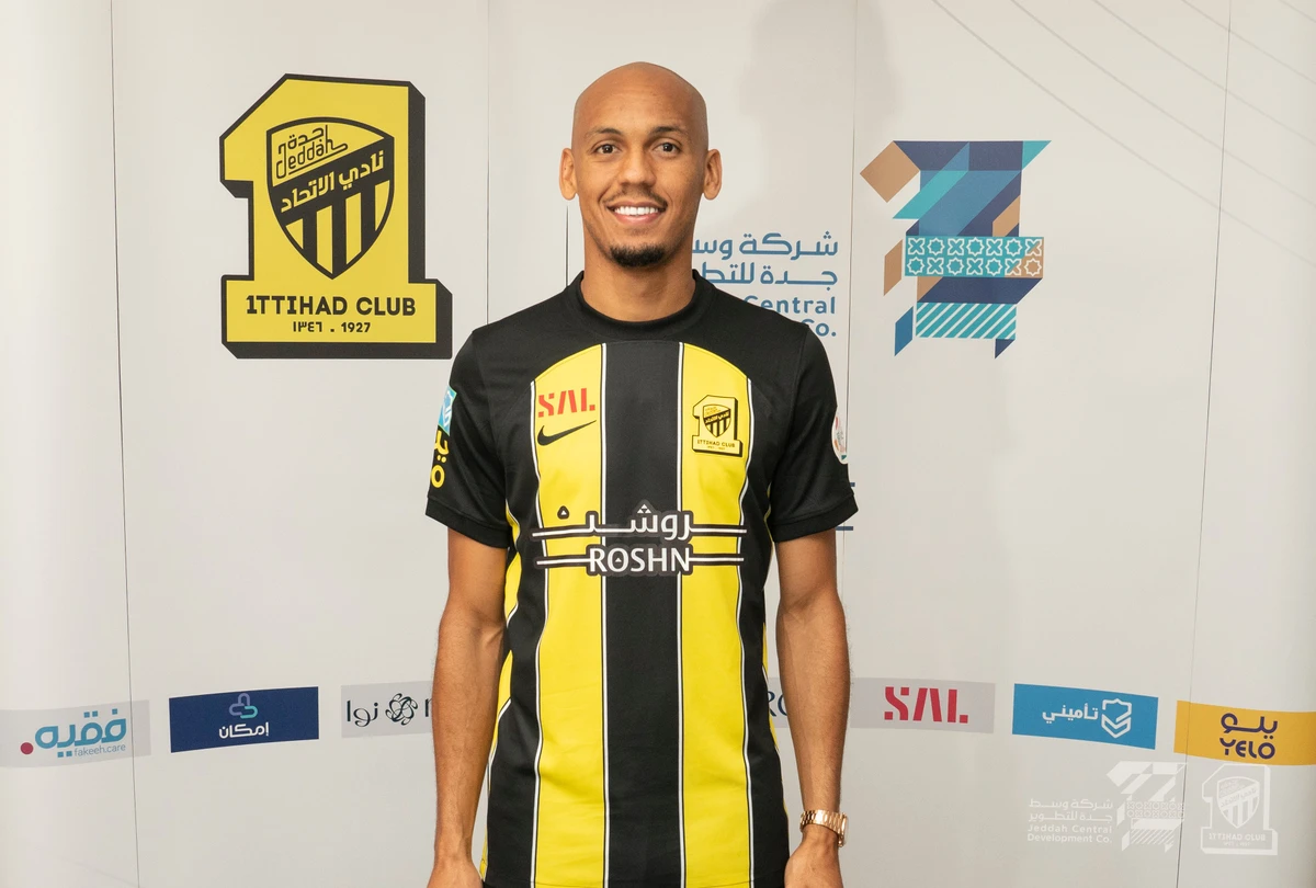 Brazilian midfielder Fabinho has signed for Saudi Arabian club Al-Ittihad from Liverpool on a three-year deal. (Twitter/@ittihad)