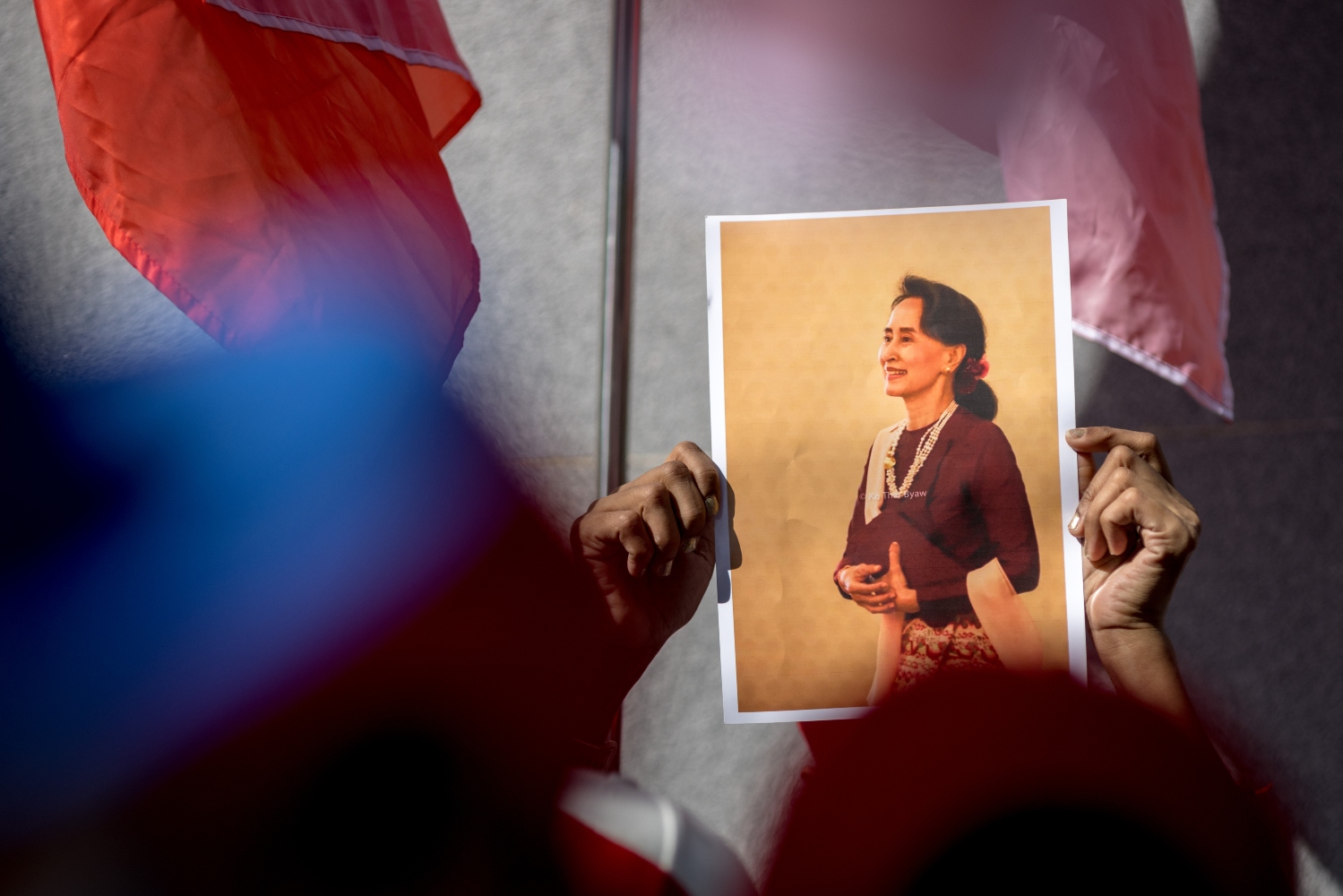 Myanmar’s military leaders this month reduced Aung San Suu Kyi’s 33-year prison sentence by six years (File/AFP)