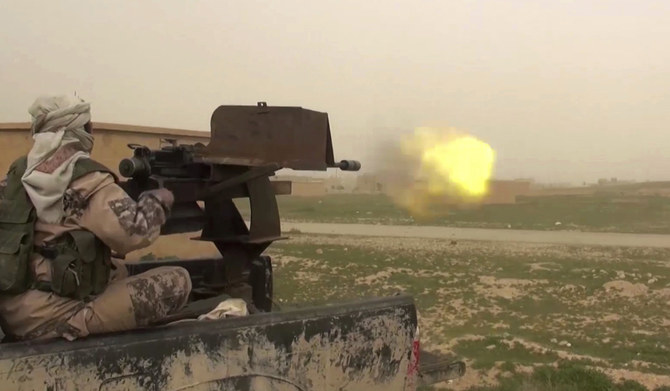 Daesh group militants attacked a convoy of oil tankers guarded by the army in the Syrian desert on Tuesday, killing seven people including two civilians, a war monitor said. (AP/File)