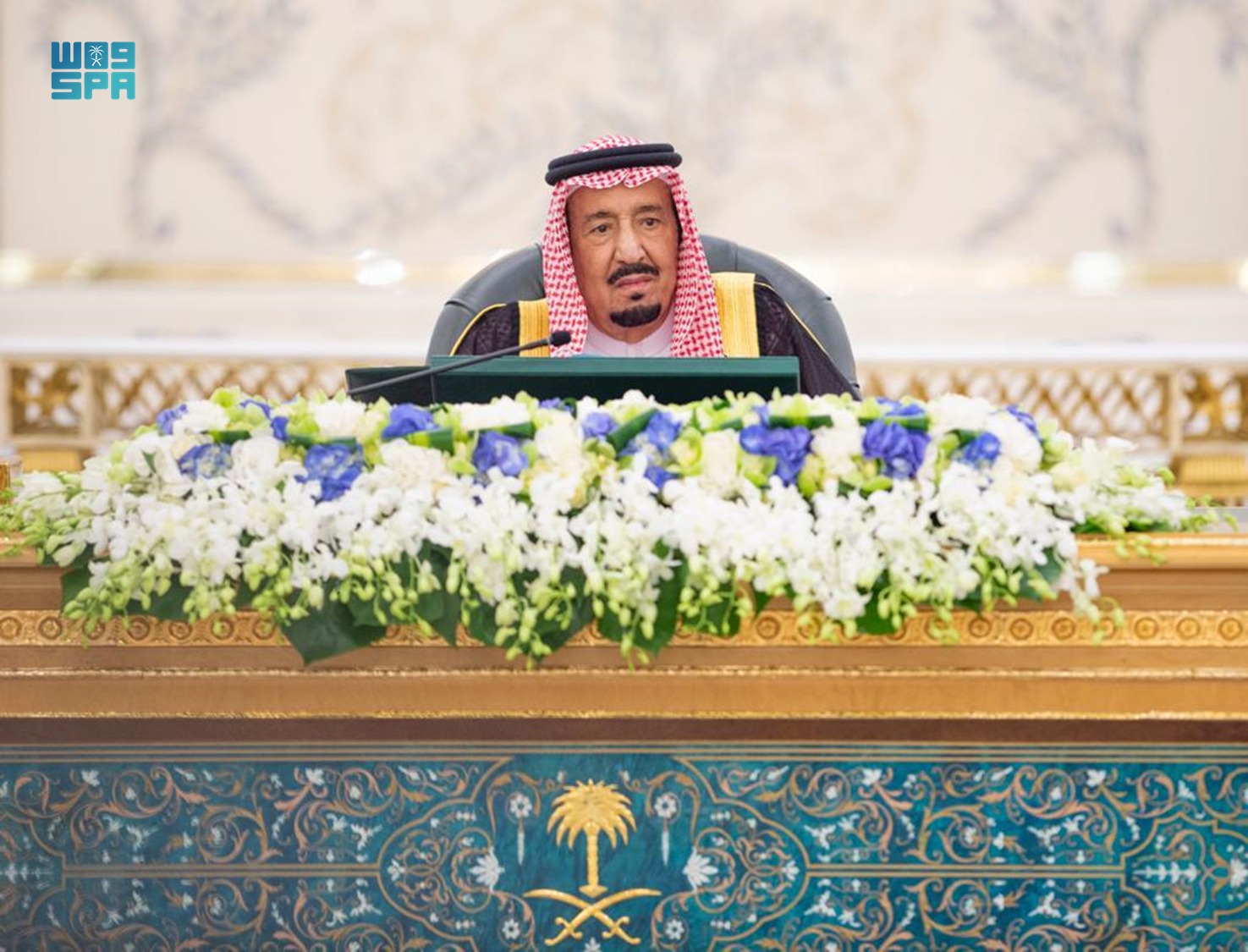 The Saudi cabinet, chaired by King Salman on Tuesday, renewed the Kingdom's demand to give priority to the national interest of Niger, to stop the military escalation. (SPA)