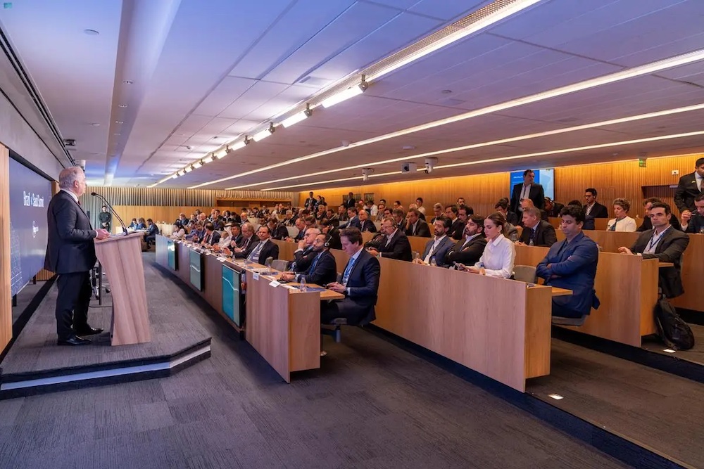 Above, the Saudi-Brazilian Investment Forum in Sao Paulo where several government officials and representatives of over 30 Saudi and 90 Brazilian companies took part. (SPA)
