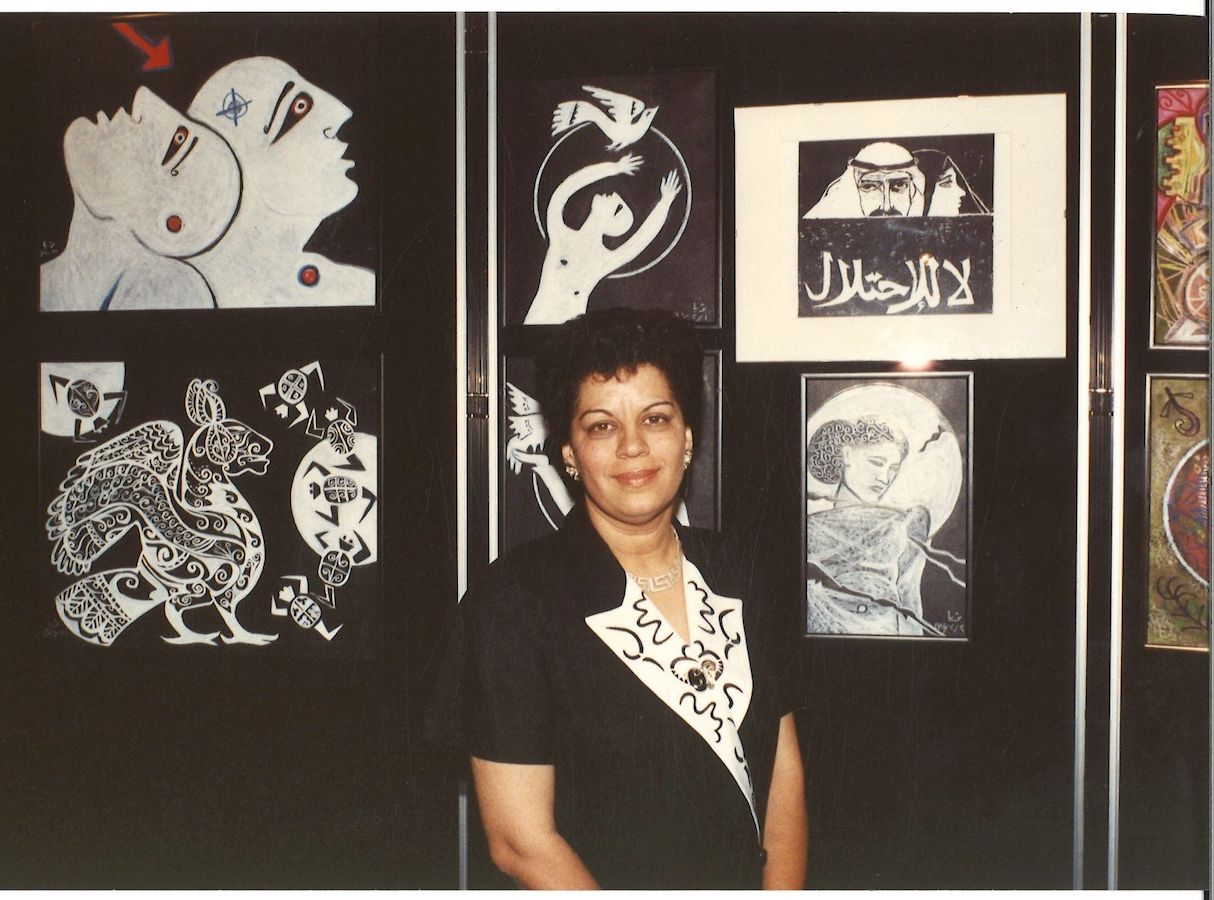 Kuwaiti artist Thuraya Al-Baqsami discusses linocut inspired by Iraq’s invasion of her country