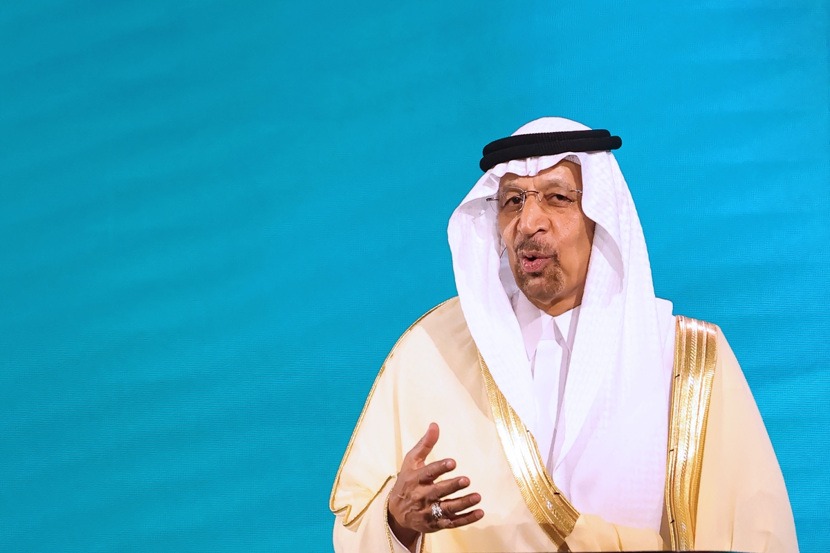 Saudi Investment Minister Khalid Al-Falih led a 60-member delegation that took part in an investment forum in Uruguay’s capital. (AFP filephoto)
