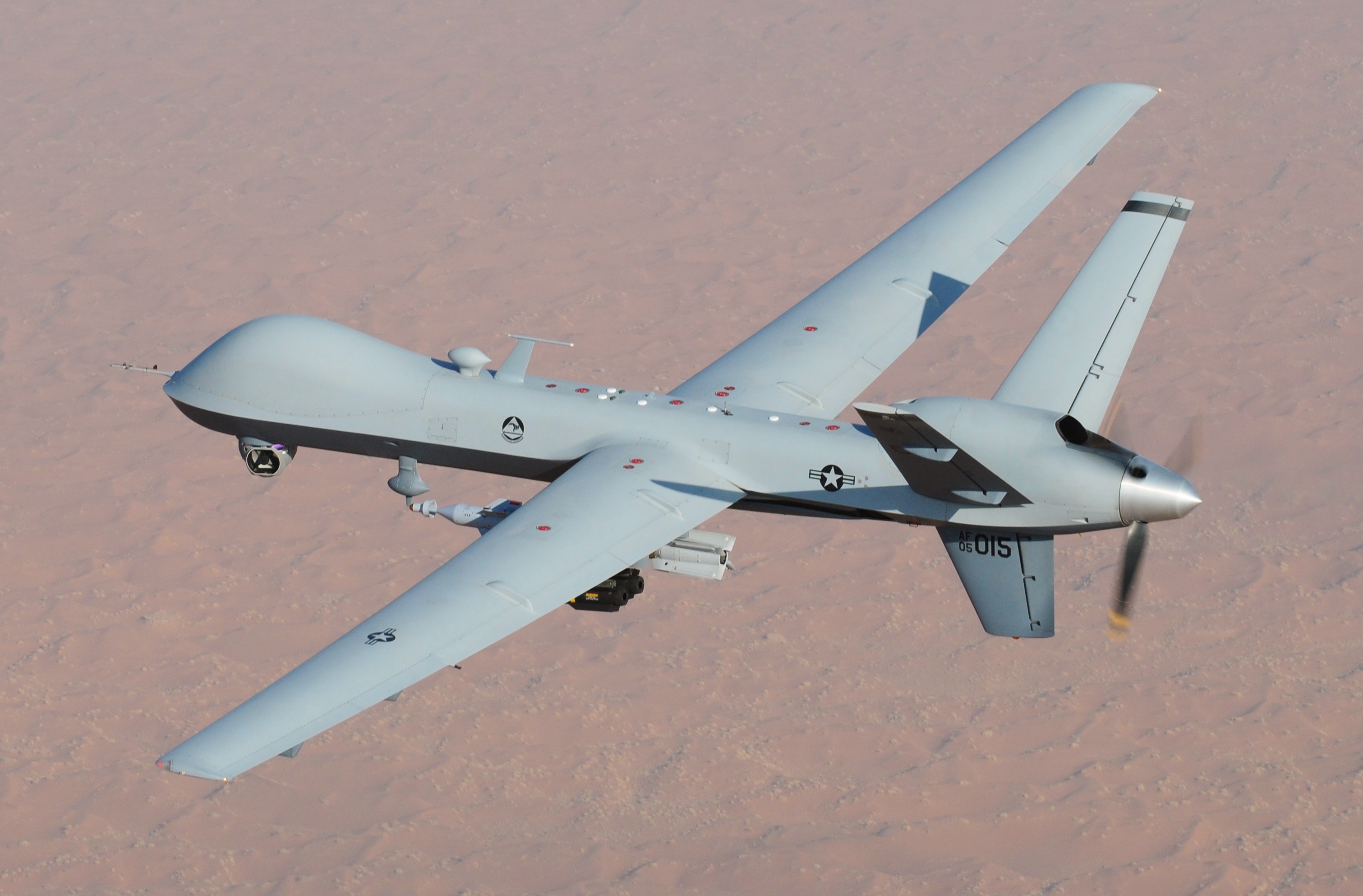 Russia said Saturday it scrambled an Su-30 fighter jet to “prevent a violation of the Russian state border” by a US Reaper MQ-9 military drone over the Black Sea. (Wikimedia Commons/Lt. Col. Leslie Pratt)