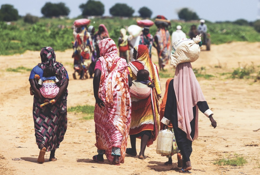 The risk of gender-based violence is especially high when women and girls are on the move seeking safer locations. (Reuters)