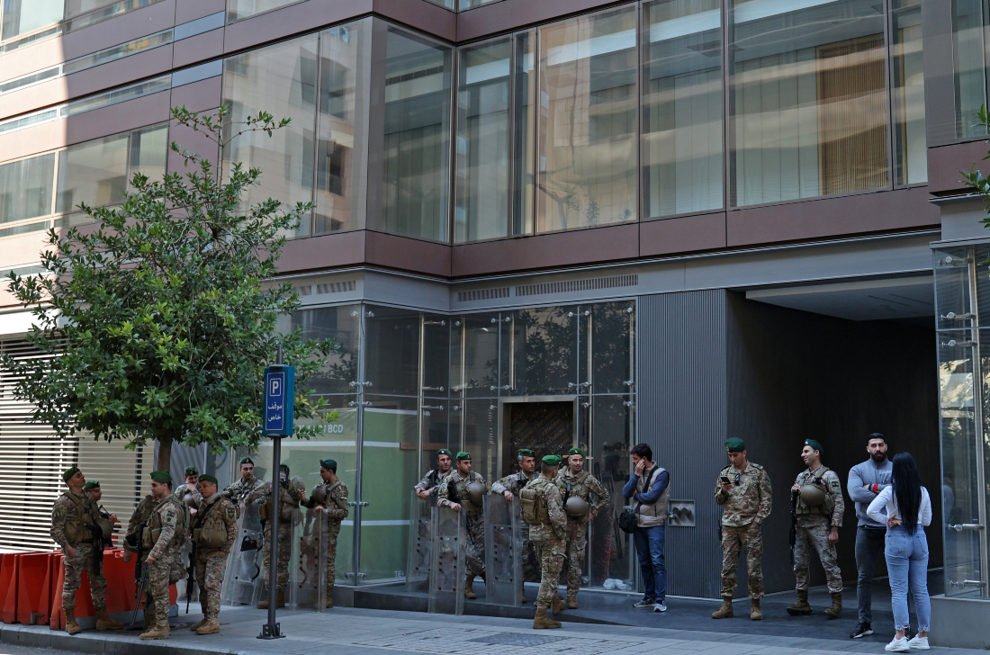Lebanese security forces had bolstered measures around the embassy in downtown Beirut for fear of attacks. (File/AFP)