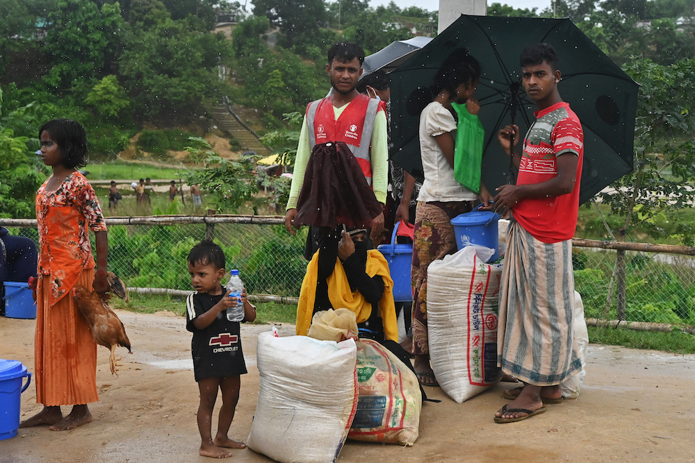 The World Food Programme’s aid for the Rohingya refugees in Bangladesh has been cut to $8 per month, or 27 cents a day. (AFP file photo)