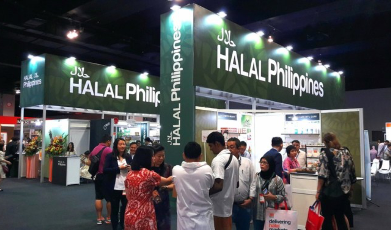 Filipino companies display halal-certified food products at the Malaysia International Halal Showcase in Kuala Lumpur, Malaysia on April 3, 2019. (MIHAS)