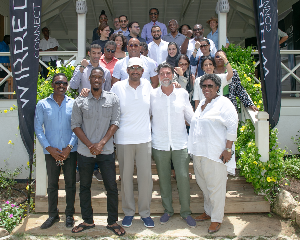 COP28 President-Designate Dr. Sultan bin Ahmed Al-Jaber visiting Barbados. (WAM)