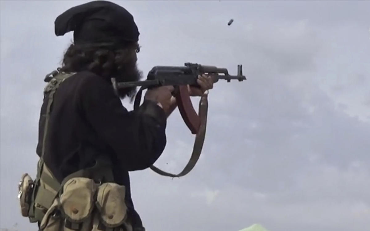 Daesh claimed the attack later Friday, saying its fighters had carried out an ambush ‘on two military buses,’ targeting them ‘with heavy weapons and rocket-propelled grenades’. (Aamaq News Agency via AP)