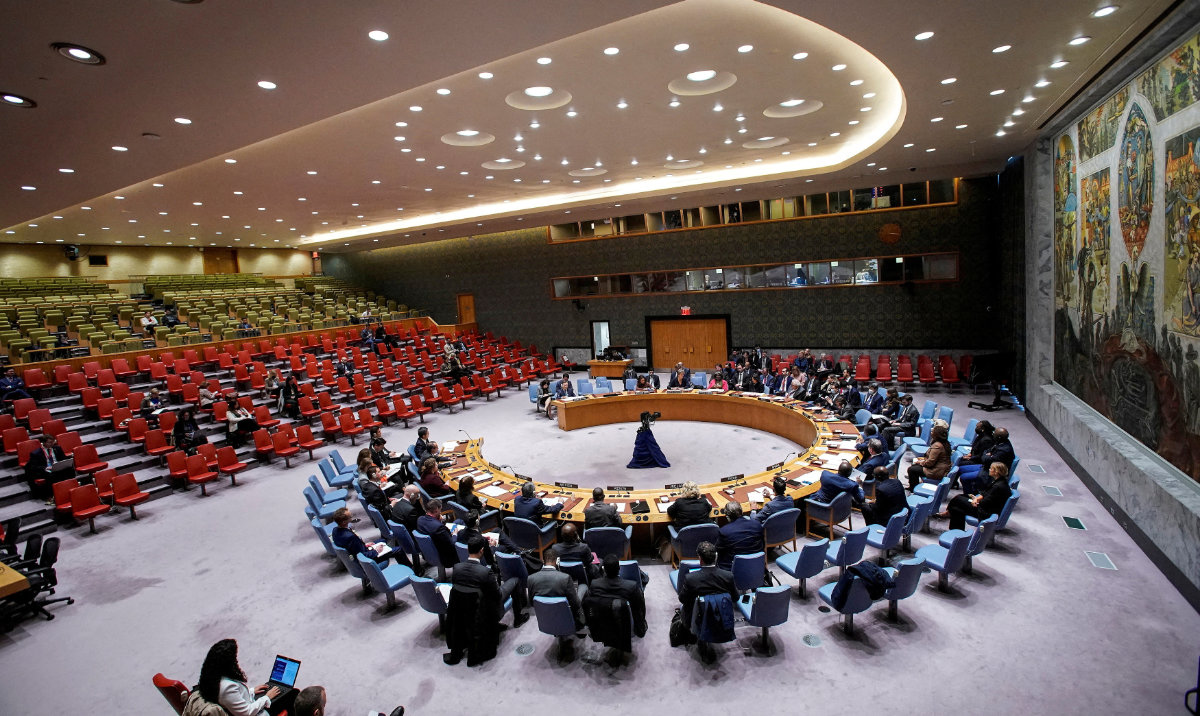Members of the United Nations Security Council attend a meeting after North Korea fired a ballistic missile over Japan for the first time in five years, at UN headquarters in New York, US, October 5, 2022. (Reuters/File)