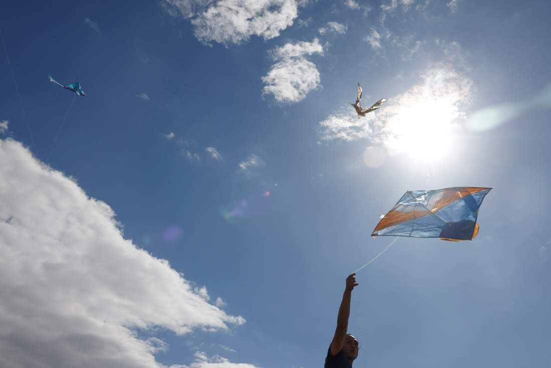 The centuries-old kite-flying practice has been shunned by the Taliban. (File/AFP)