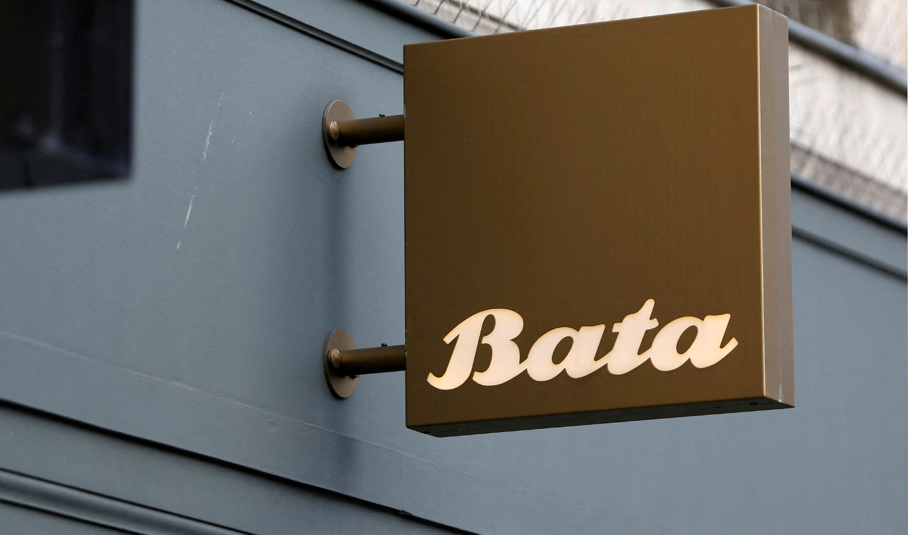 The logo of Bata shoes brand is pictured on a store in Paris, France, on February 15, 2016. (REUTERS/File)
