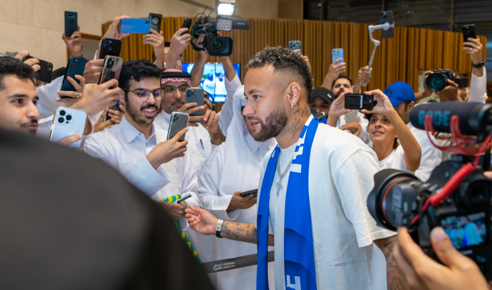 A rock star welcome will await him at the King Fahd International Stadium in Riyadh where he will be unveiled before thousands of fans on Saturday. (Al-Hilal)