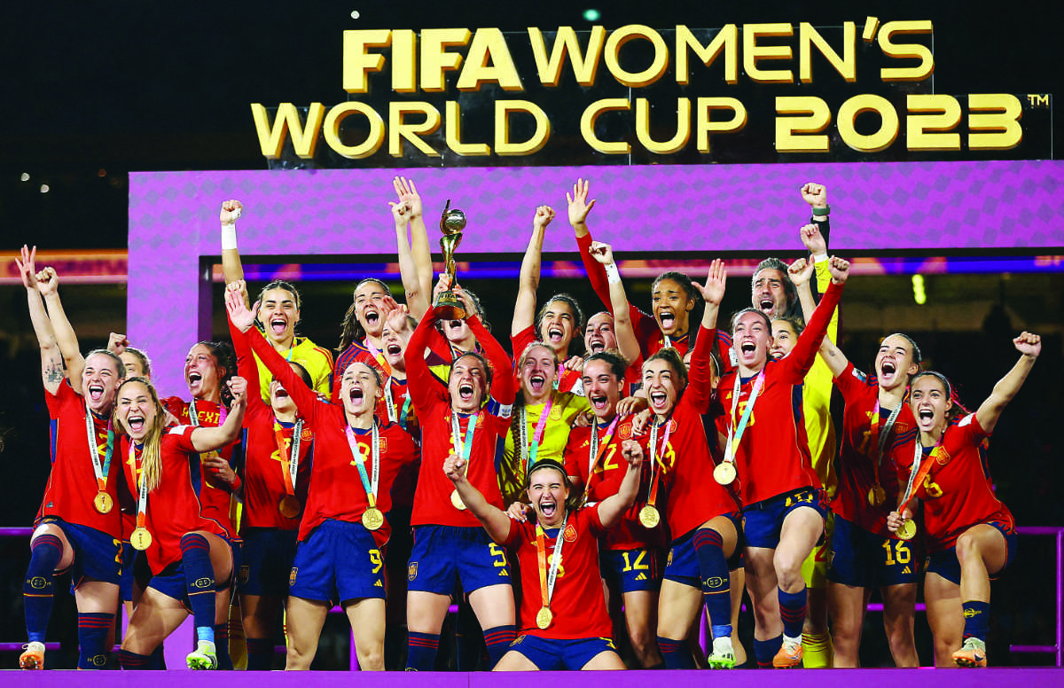 Spain are the fifth team to lift the World Cup since the tournament began in 1991, joining outgoing champions the US, Germany, Norway and Japan. (Reuters/AFP)