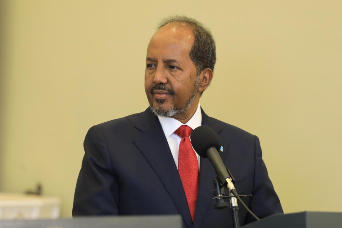 President Hassan Sheikh Mohamud has vowed to rid the troubled Horn of Africa country of the jihadists. (AFP/File)