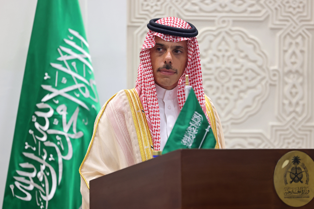 Saudi Foreign Minister Prince Faisal bin Farhan is set to meet delegates and dignitaries at the 15th BRICS Summit. (File/AFP)